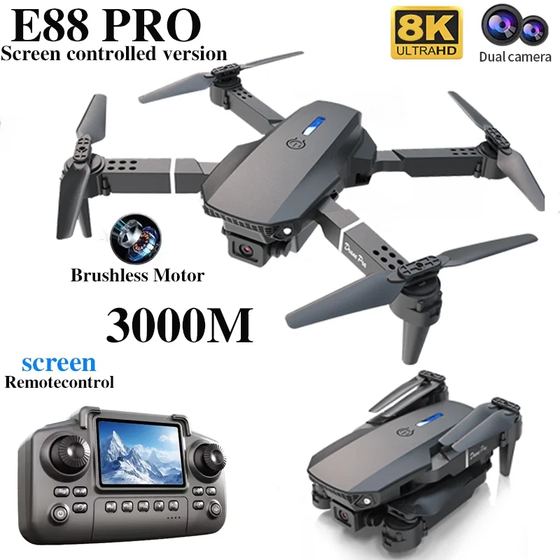 Professional E88 PRO Drone wit - огляд і ціна Drone Camera Professional