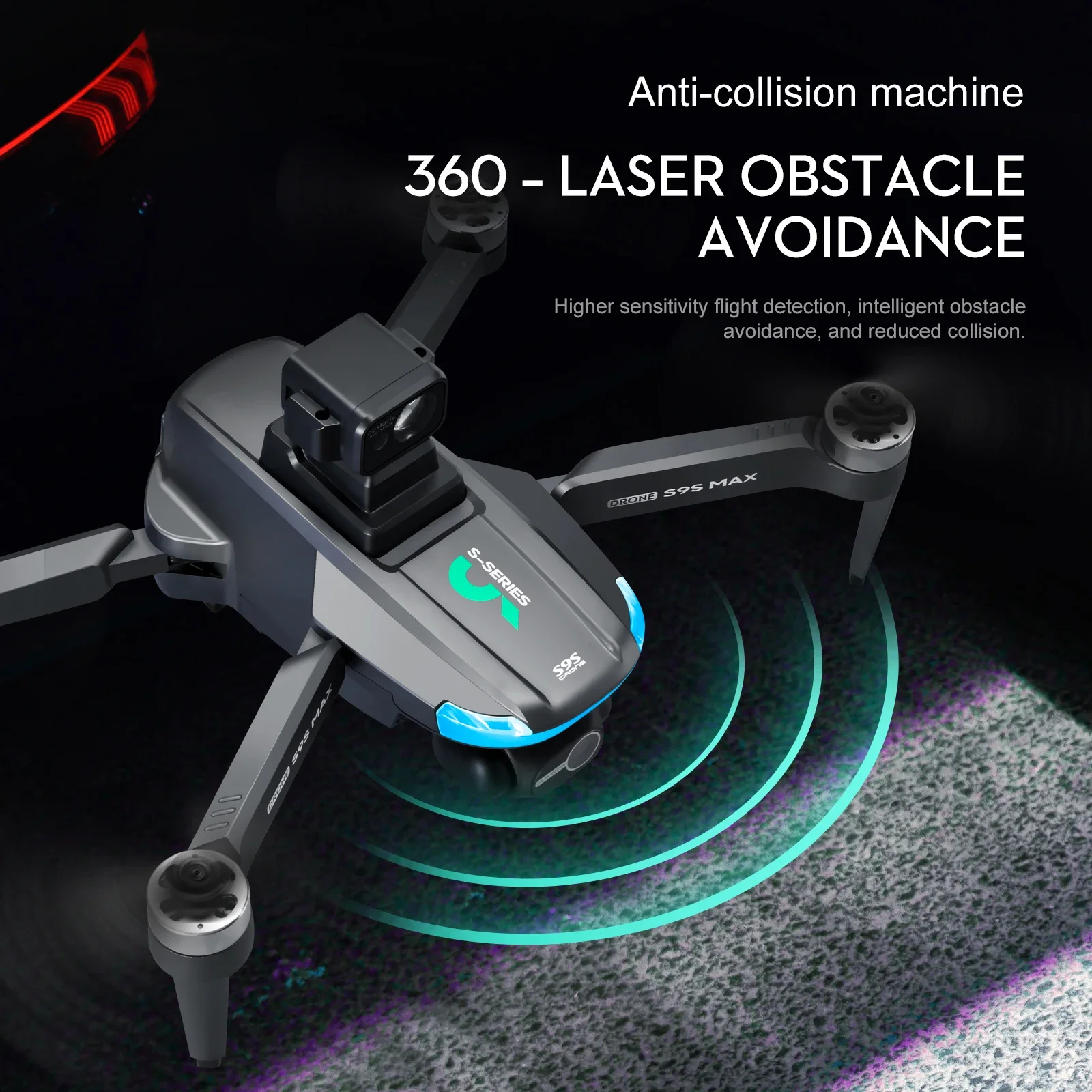 NEW S9S MAX MINI Drone 4K 2-Ax - огляд і ціна Drone Camera Lens