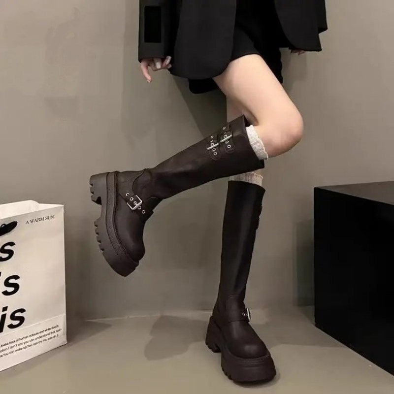 Women Chunky Platform Knee Hig - огляд і ціна Drone Camera Stabilized