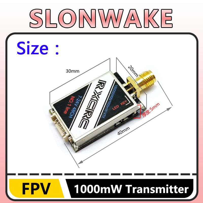 SLONWAKE  5.8G 48CH 1W VTX 100 - огляд і ціна Drone Camera Lens