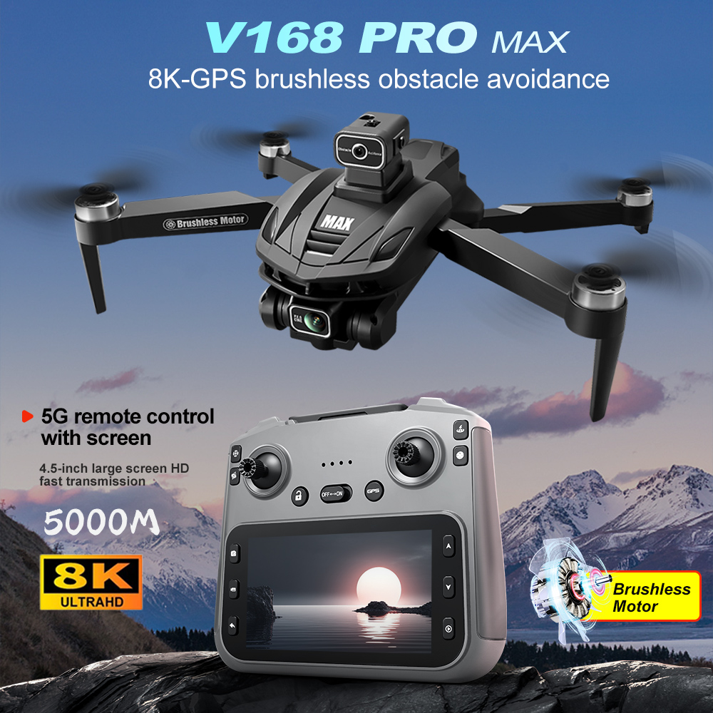 V168 PRO Max GPS Drone 8K Prof - огляд і ціна Drone Camera Lens
