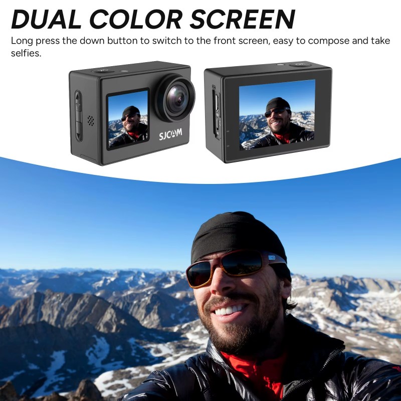 Dual Screen-SJ4000 SJCAM Helme - огляд і ціна Drone Camera Action