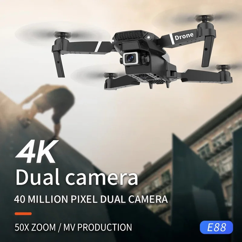 E88 ProIntelligent Folding Dro - огляд і ціна Drone Camera Lens